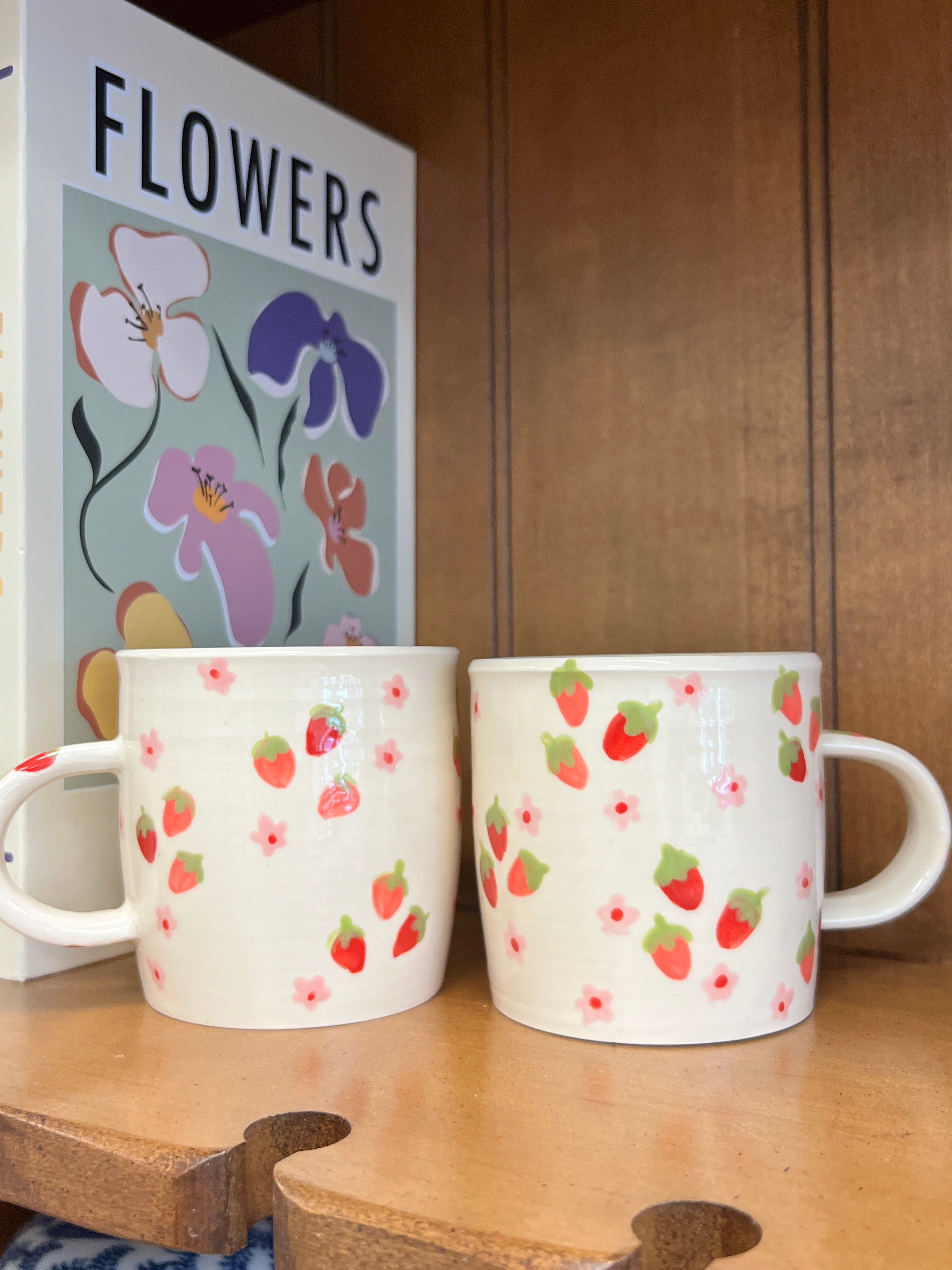 Strawberry Floral Mug
