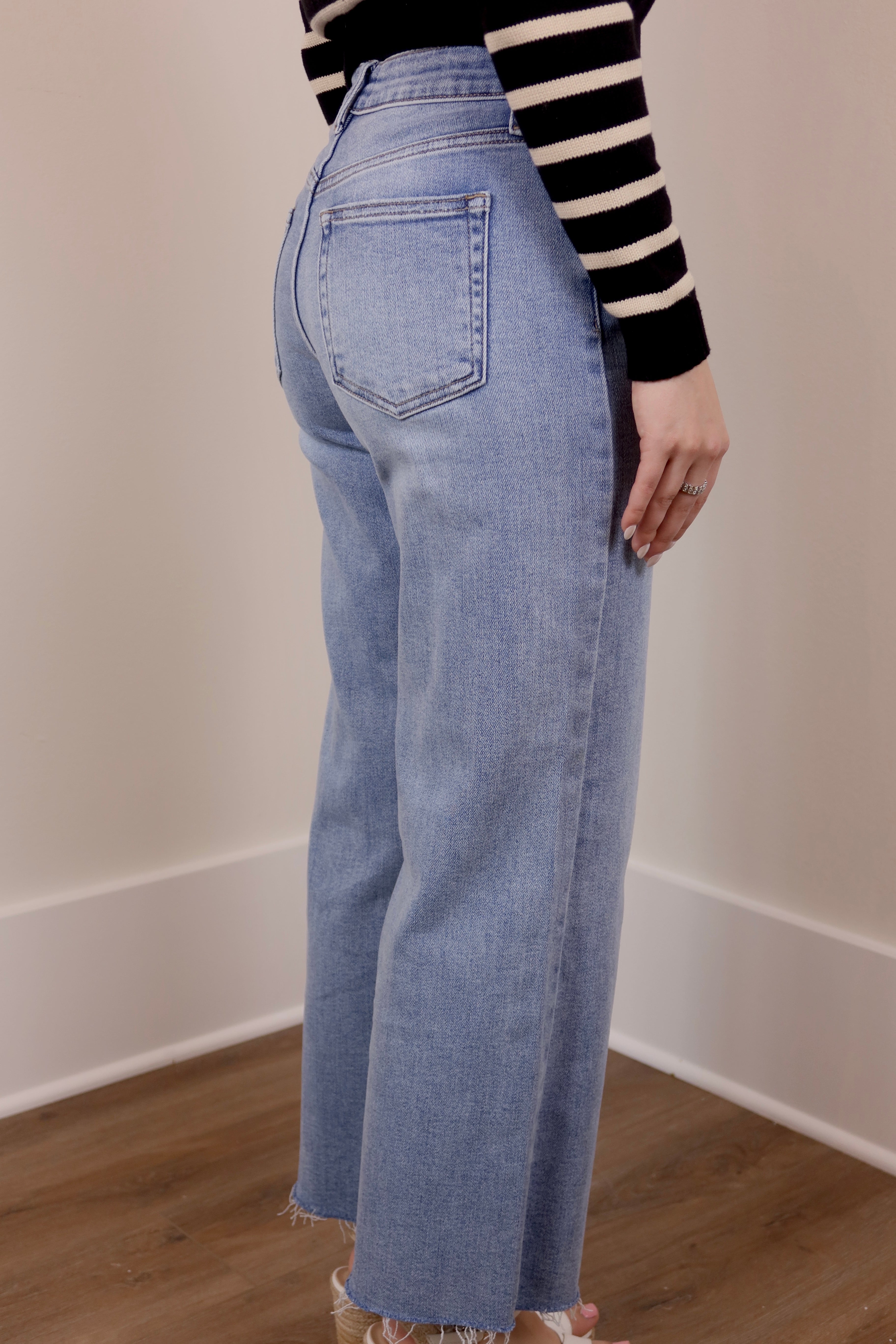 Slim Wide Leg Jeans