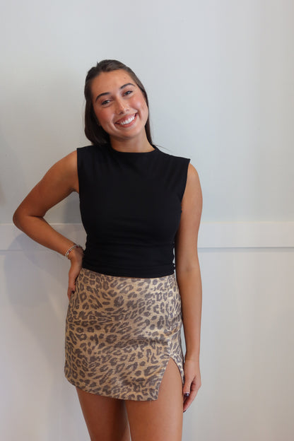 Leopard Mini Skirt